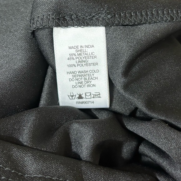 MSK Metallic Smocked Tiered Mock-Neck Sleeveless‎ Dress - Picture 13 of 13